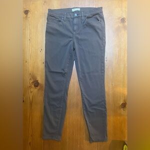 Madewell skinny soft grey/brown cotton 5 pocket women’s pants, size 31 waist